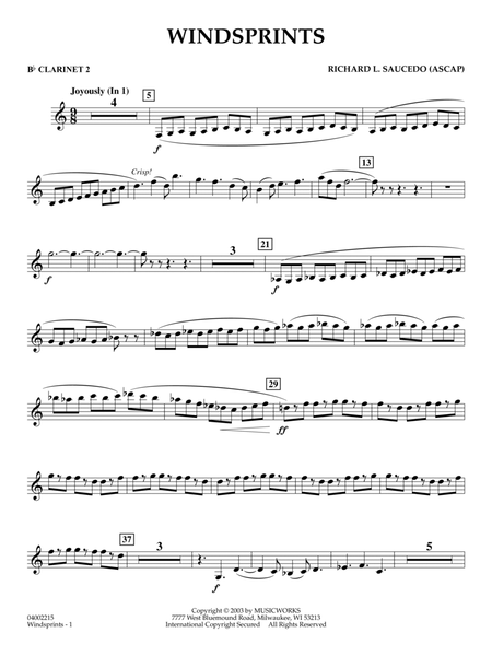 Windsprints - Bb Clarinet 2