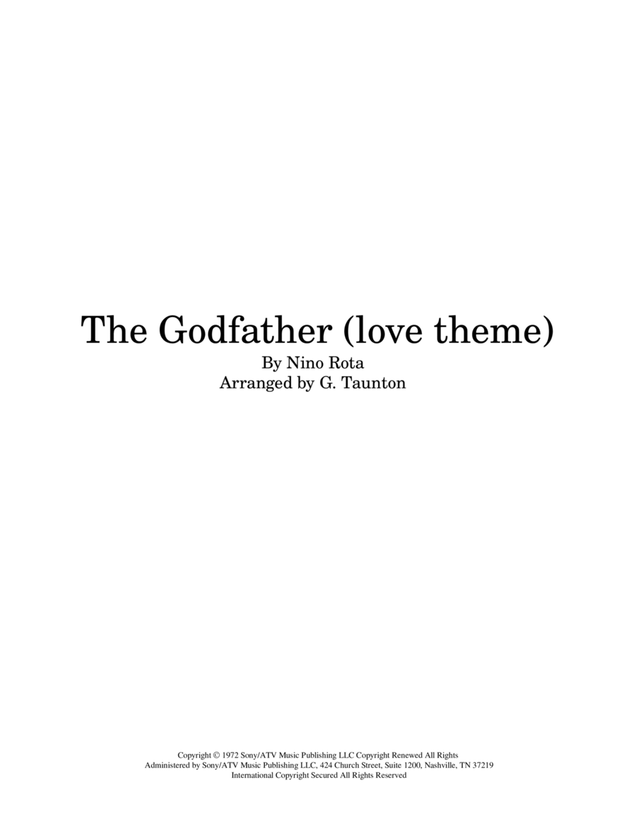The Godfather (love Theme) Guitar Ensemble scores gallery preview page 1