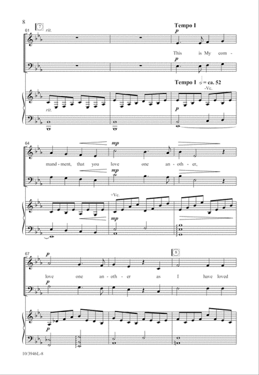 This Is My Commandment 4-Part scores gallery preview page 9