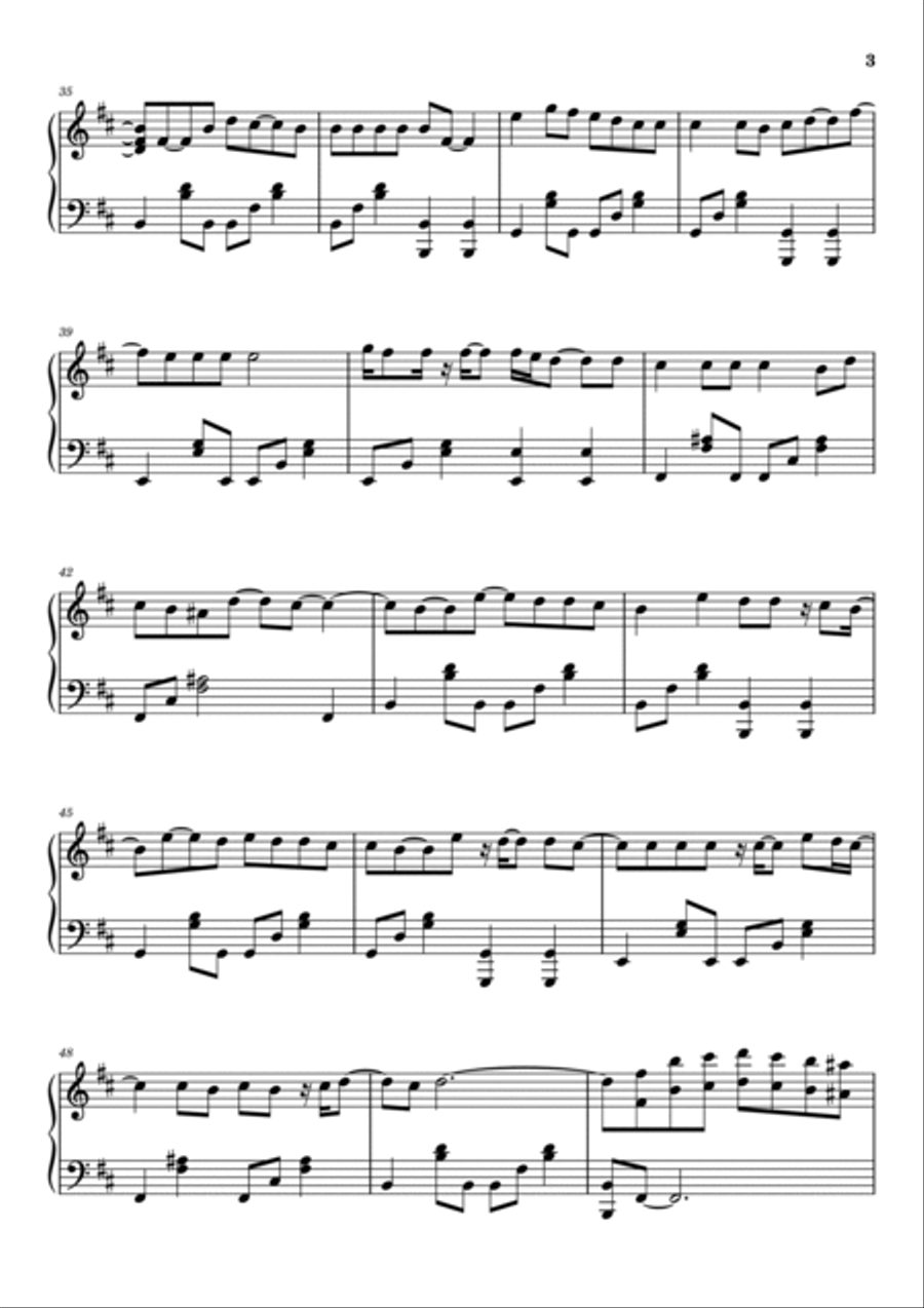 Simply Falling Piano Solo scores gallery preview page 3