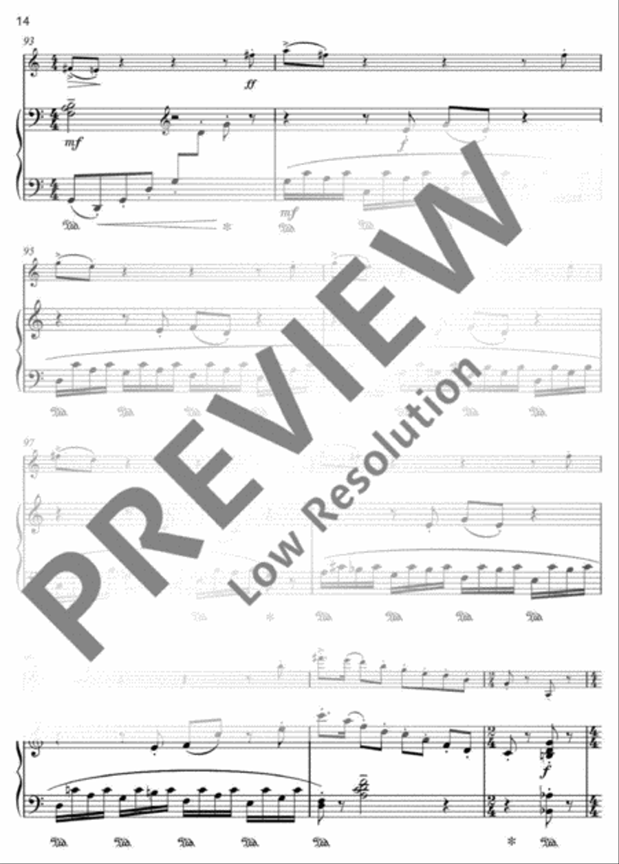 Our Lady's Minstrel B-Flat Clarinet scores gallery preview page 15