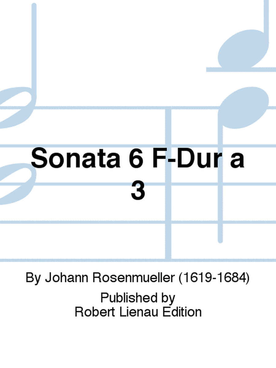 Sonata 6 F-Dur a 3