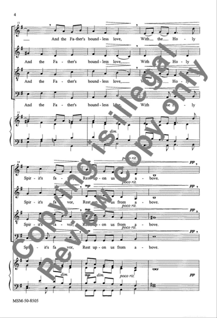 May We Abide in Union 4-Part scores gallery preview page 3