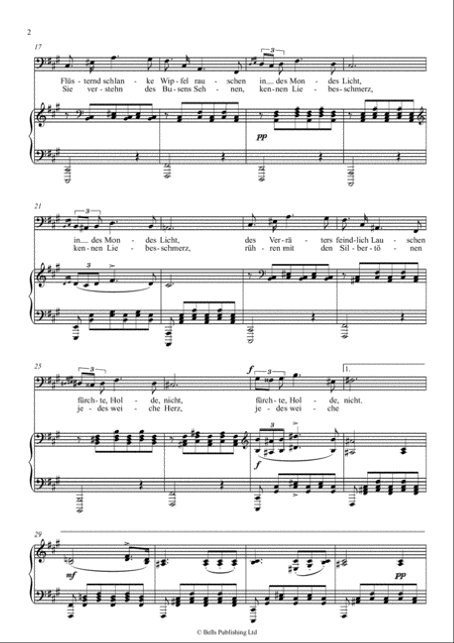 Standchen, D. 957 No. 4 (F-sharp minor) Voice Solo scores gallery preview page 2