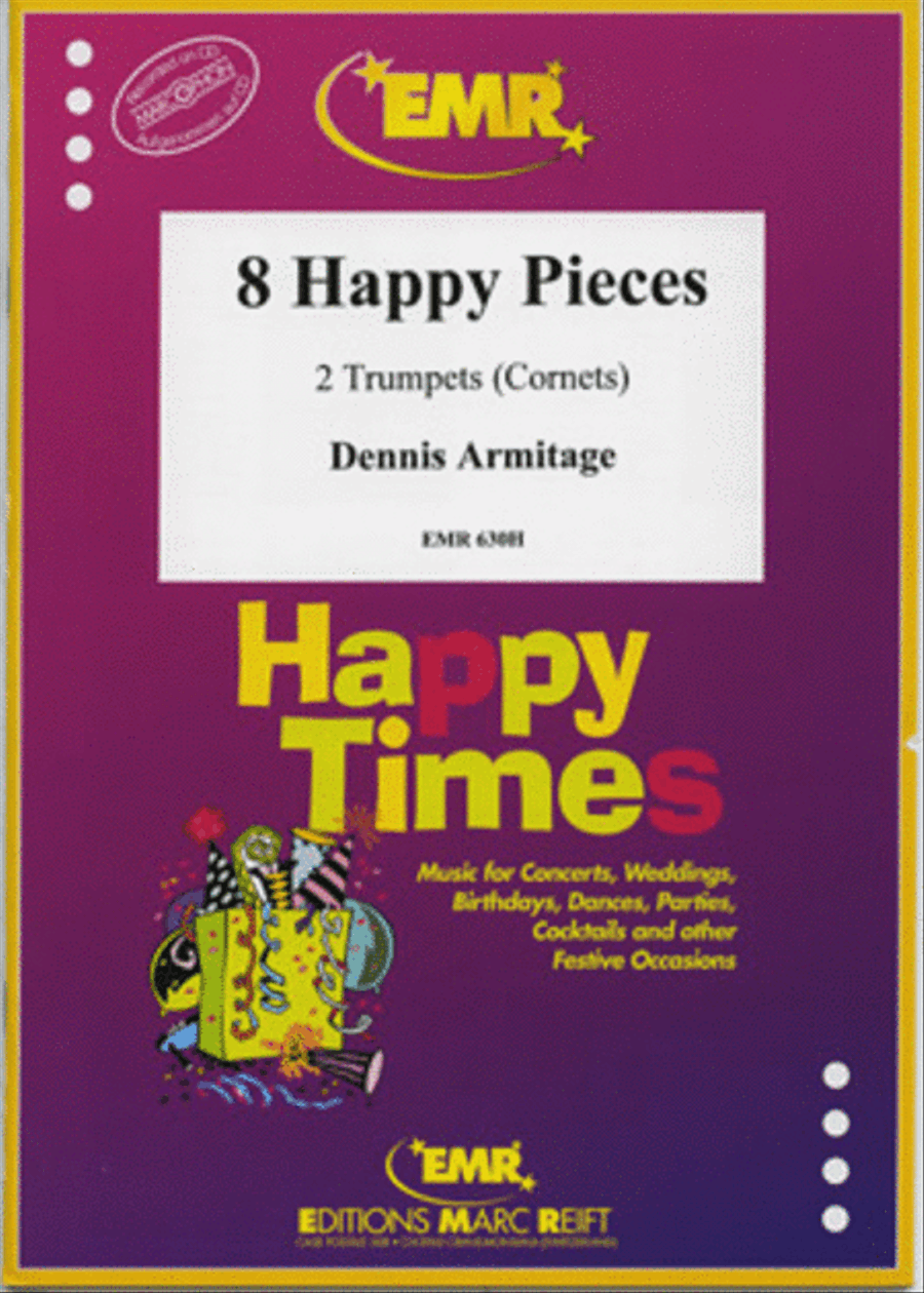 8 Happy Pieces Trumpet Duet scores gallery preview page 1