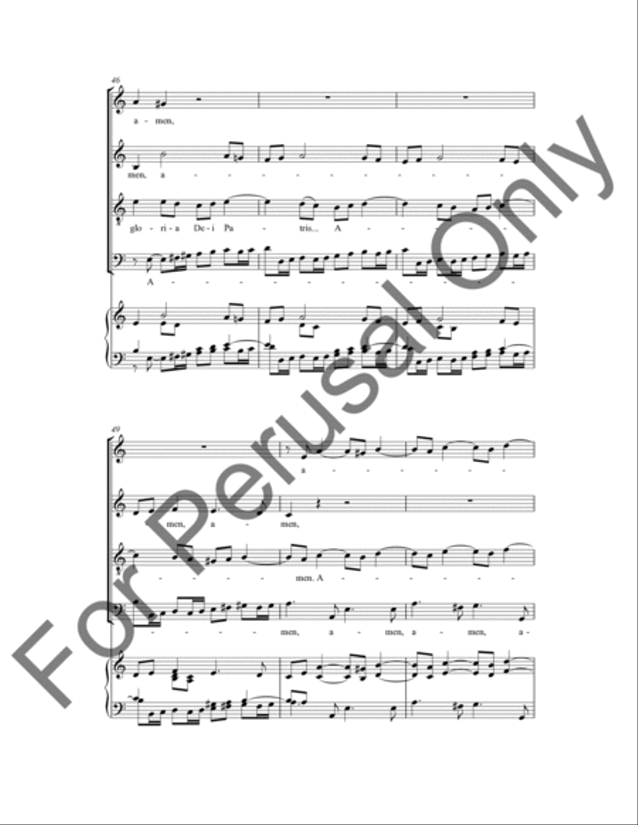 Cum Sancto Spiritu 4-Part scores gallery preview page 9