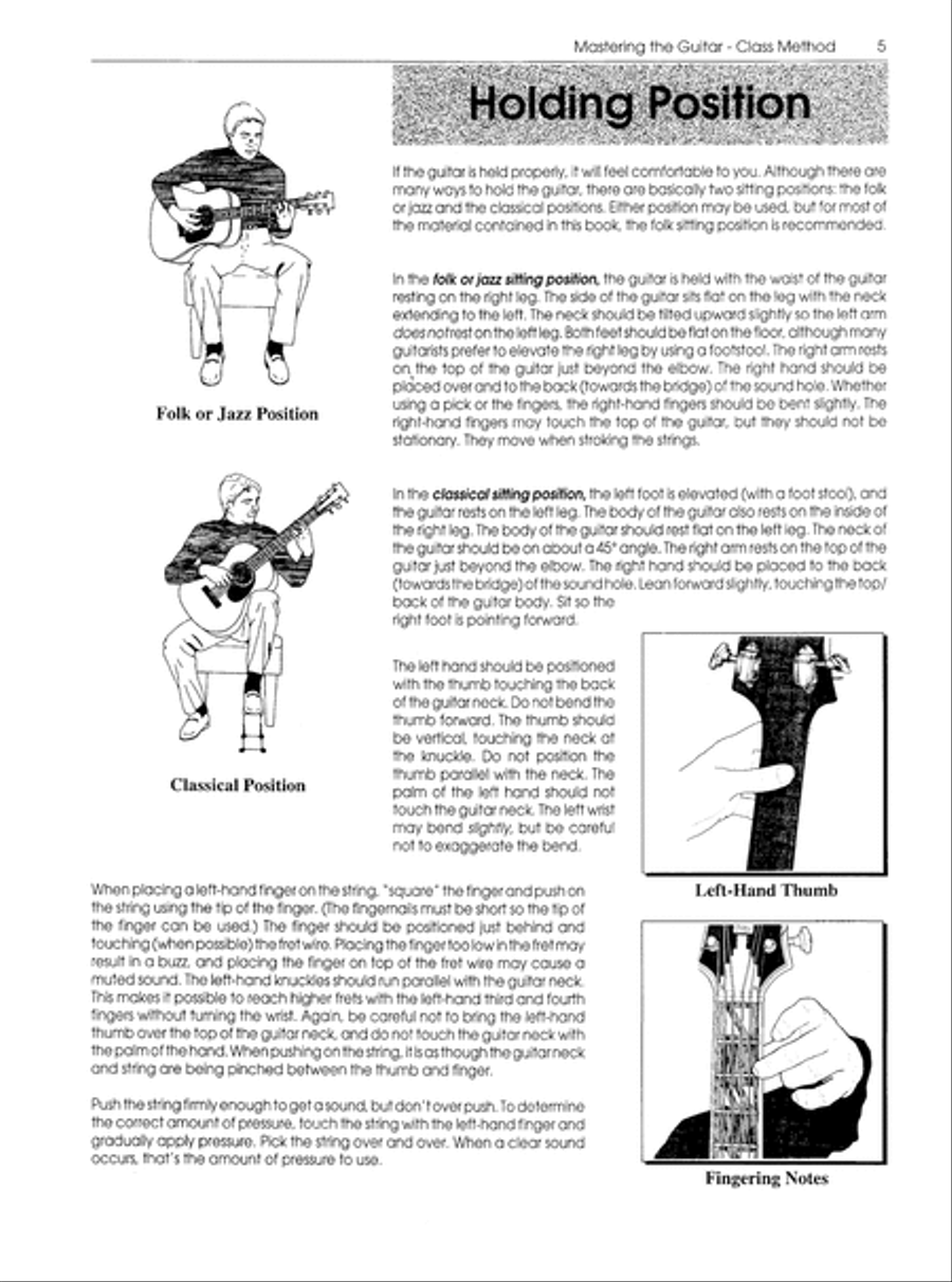 Mastering the Guitar Class Method 9th Grade & Higher