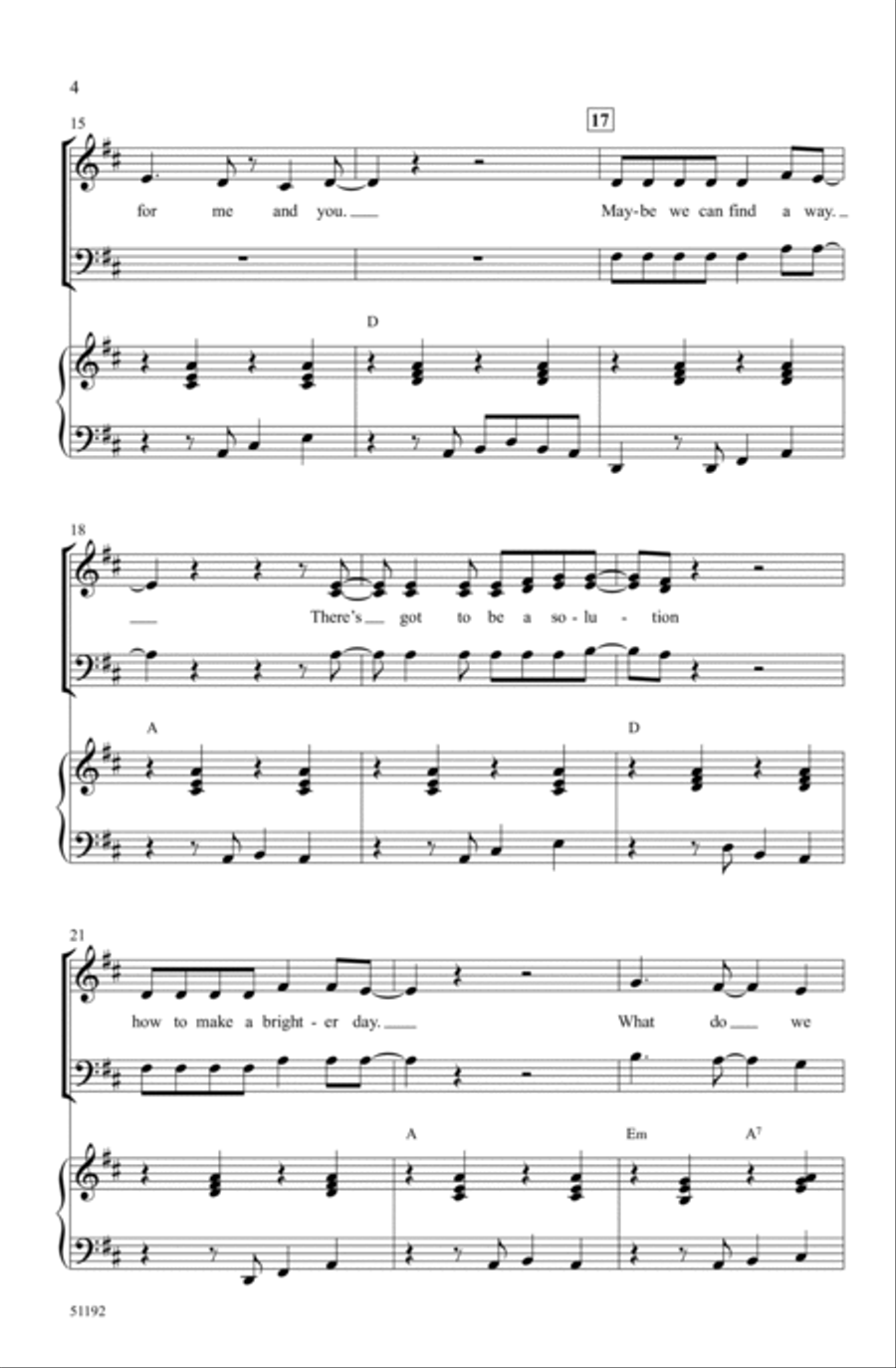 Give a Little Love Choir scores gallery preview page 3