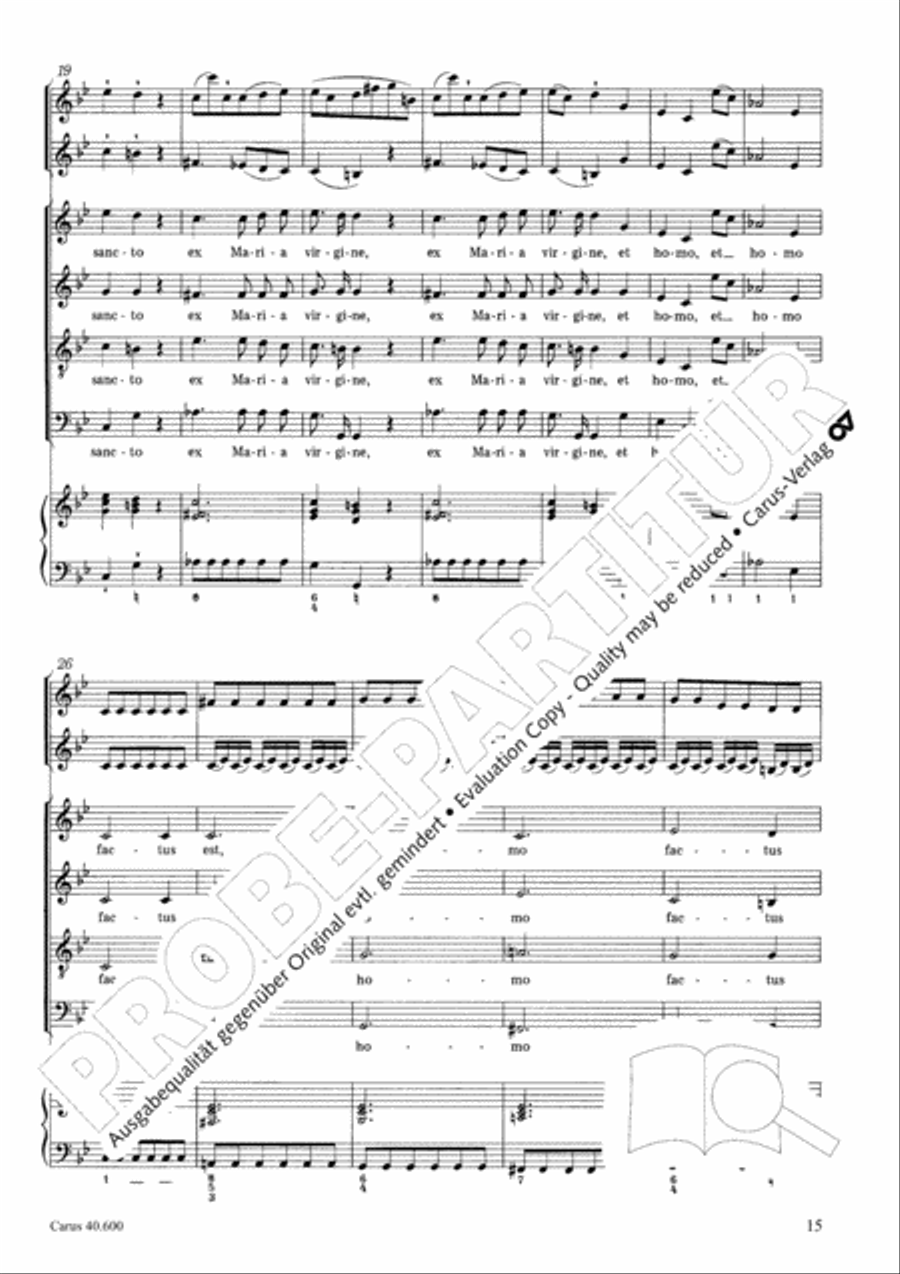 Missa brevis Sti. Joannis de Deo (Kleine Orgelsolomesse) 4-Part scores gallery preview page 16
