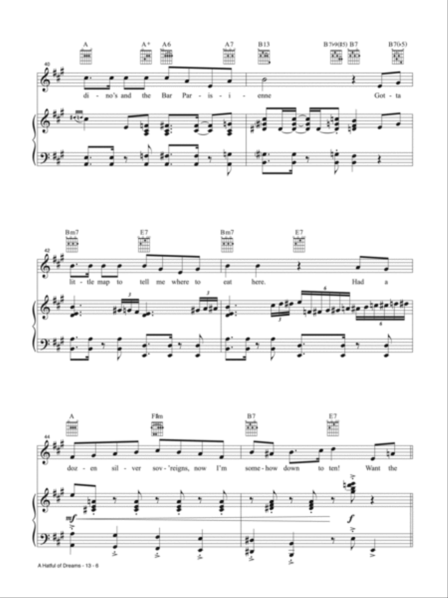 A Hatful of Dreams (from Wonka) Piano, Vocal, Guitar scores gallery preview page 6