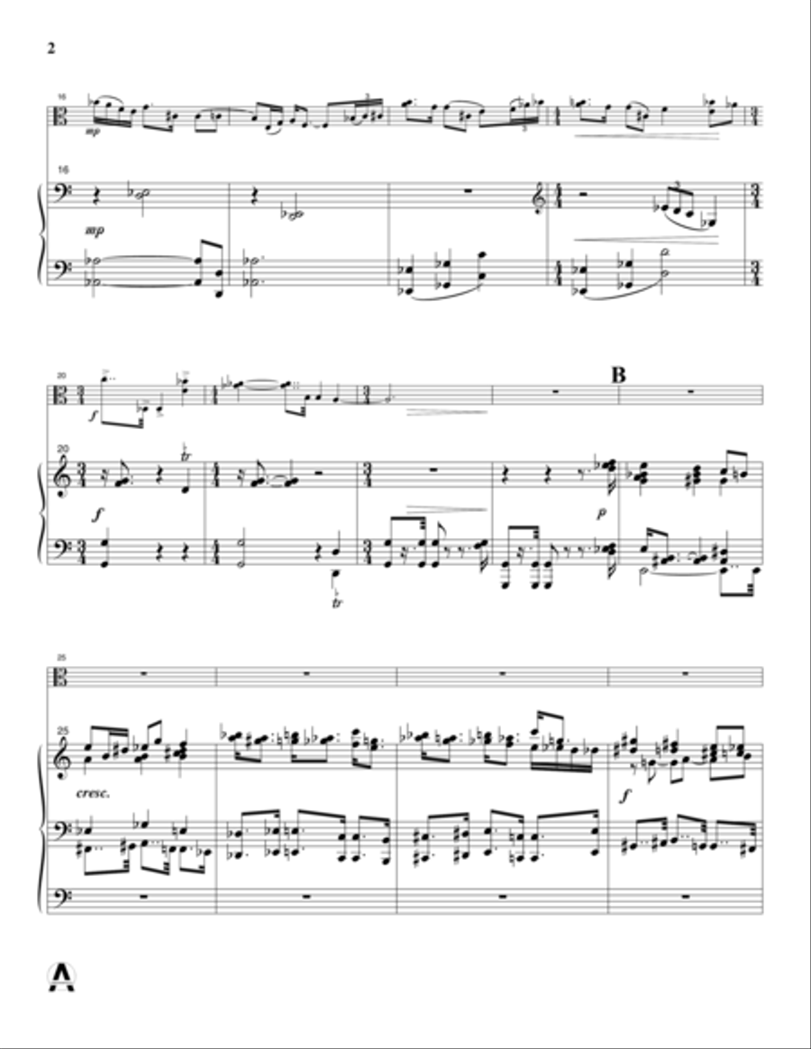 Three Grounds for Viola Viola scores gallery preview page 4