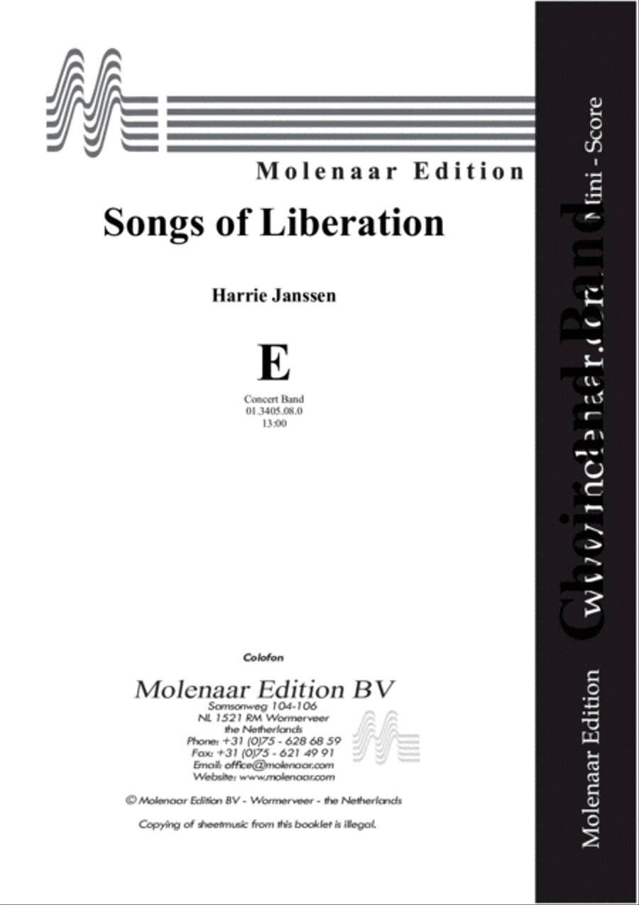 Songs of Liberation Concert Band scores gallery preview page 2