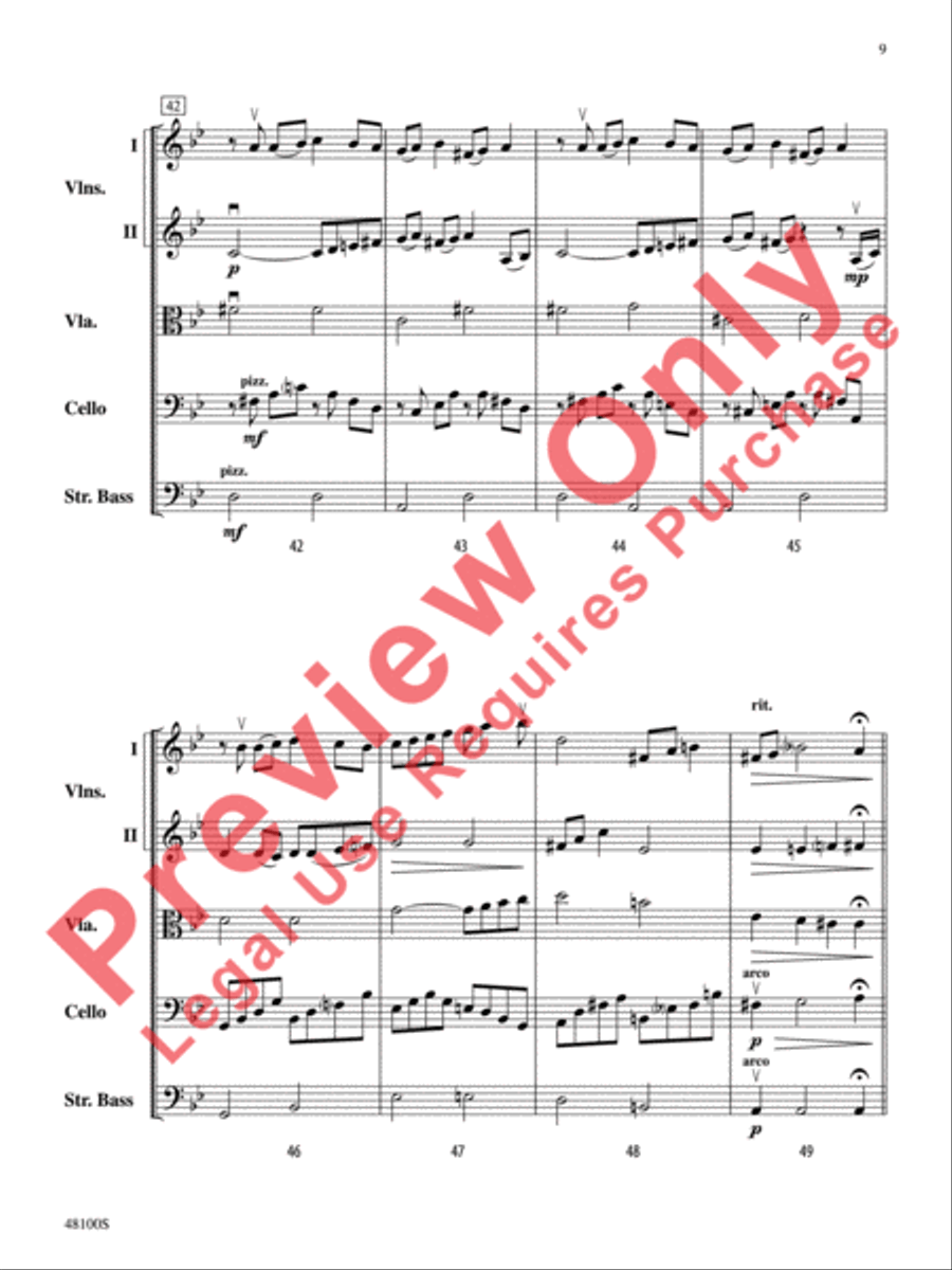 Prelude in G Minor String Orchestra scores gallery preview page 10