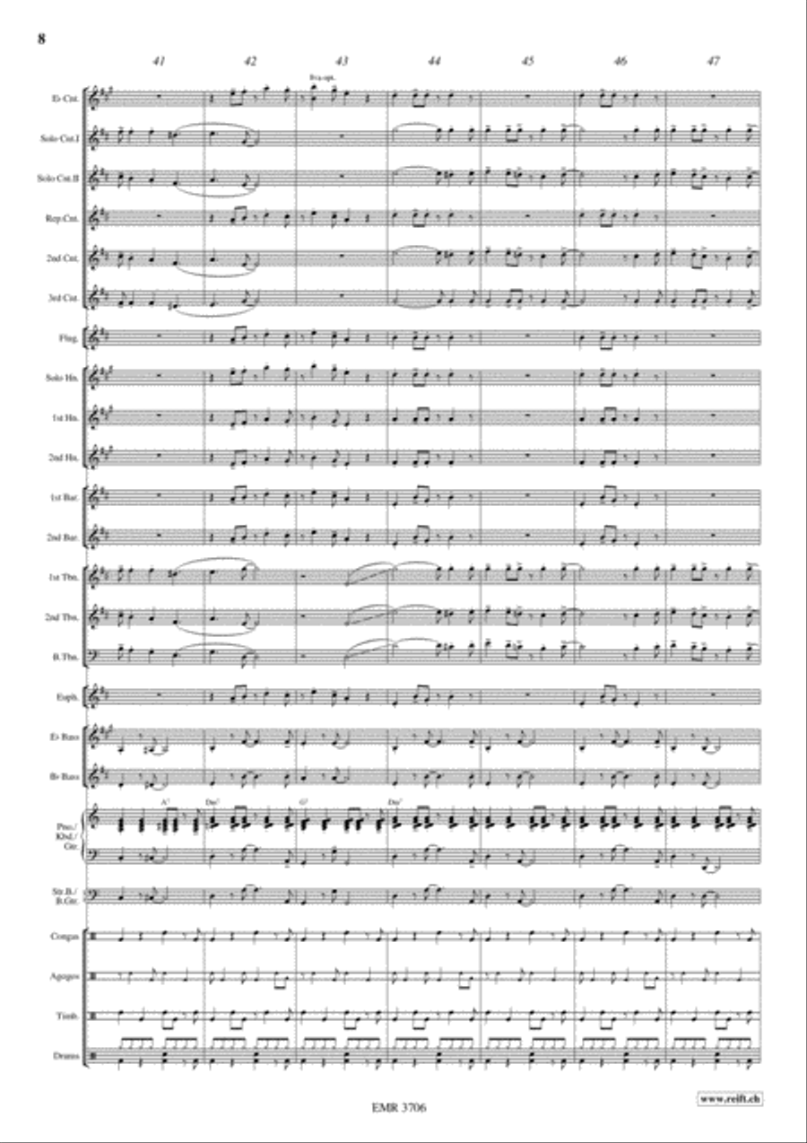 Salsa Sensation Brass Band scores gallery preview page 9