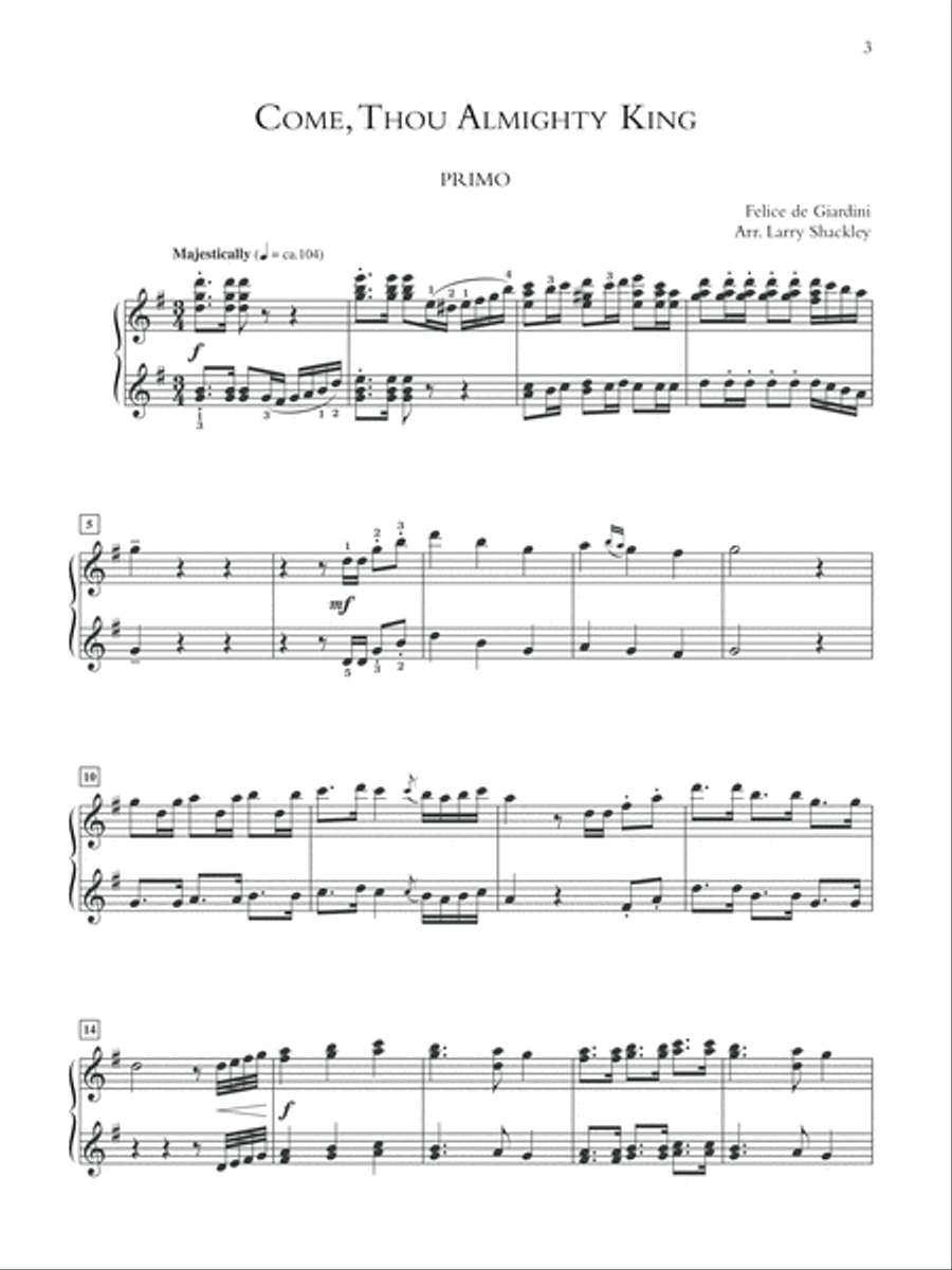 Four Hands in Praise Small Ensemble scores gallery preview page 4