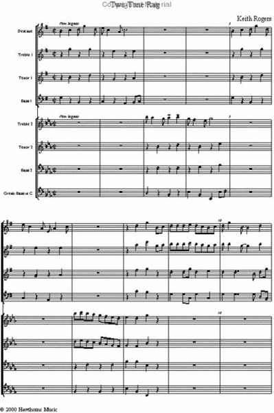 Two-Tone Rag (Gabrieli meets Scott Joplin-) - Score and parts image number null