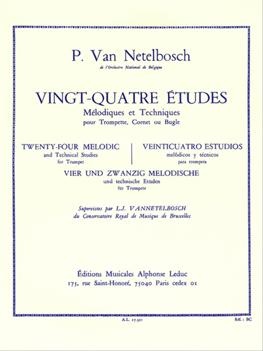 24 Etudes Melodiques Et Techniques (trumpet Solo) Trumpet Solo scores gallery preview page 1