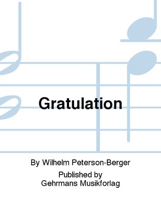 Book cover for Gratulation