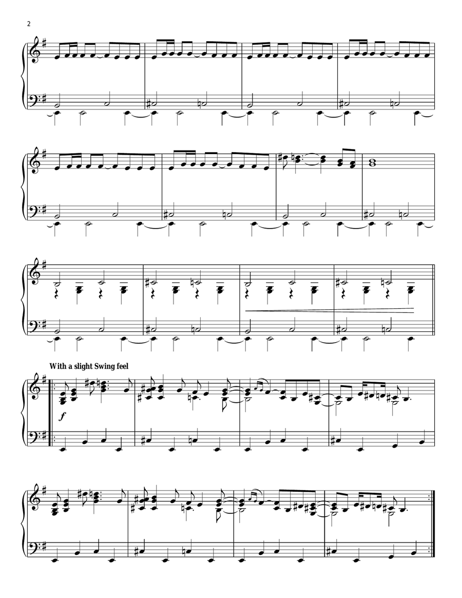 James Bond Theme Piano Solo scores gallery preview page 2