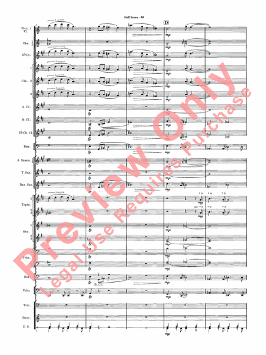 James Bond Suite Concert Band scores gallery preview page 42