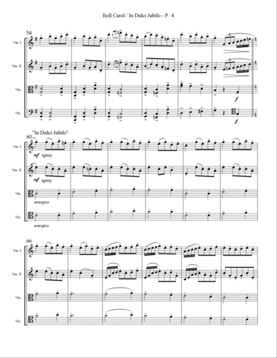 Christmas Album for String Quartet String Quartet scores gallery preview page 5