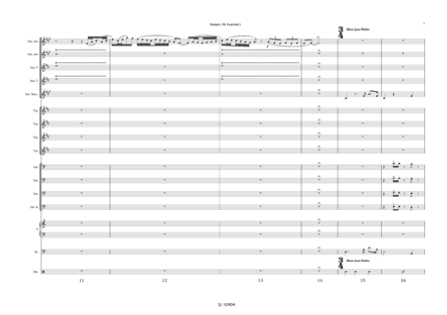 Images pour big band et sax alto solo / piano solo Jazz Ensemble scores gallery preview page 4