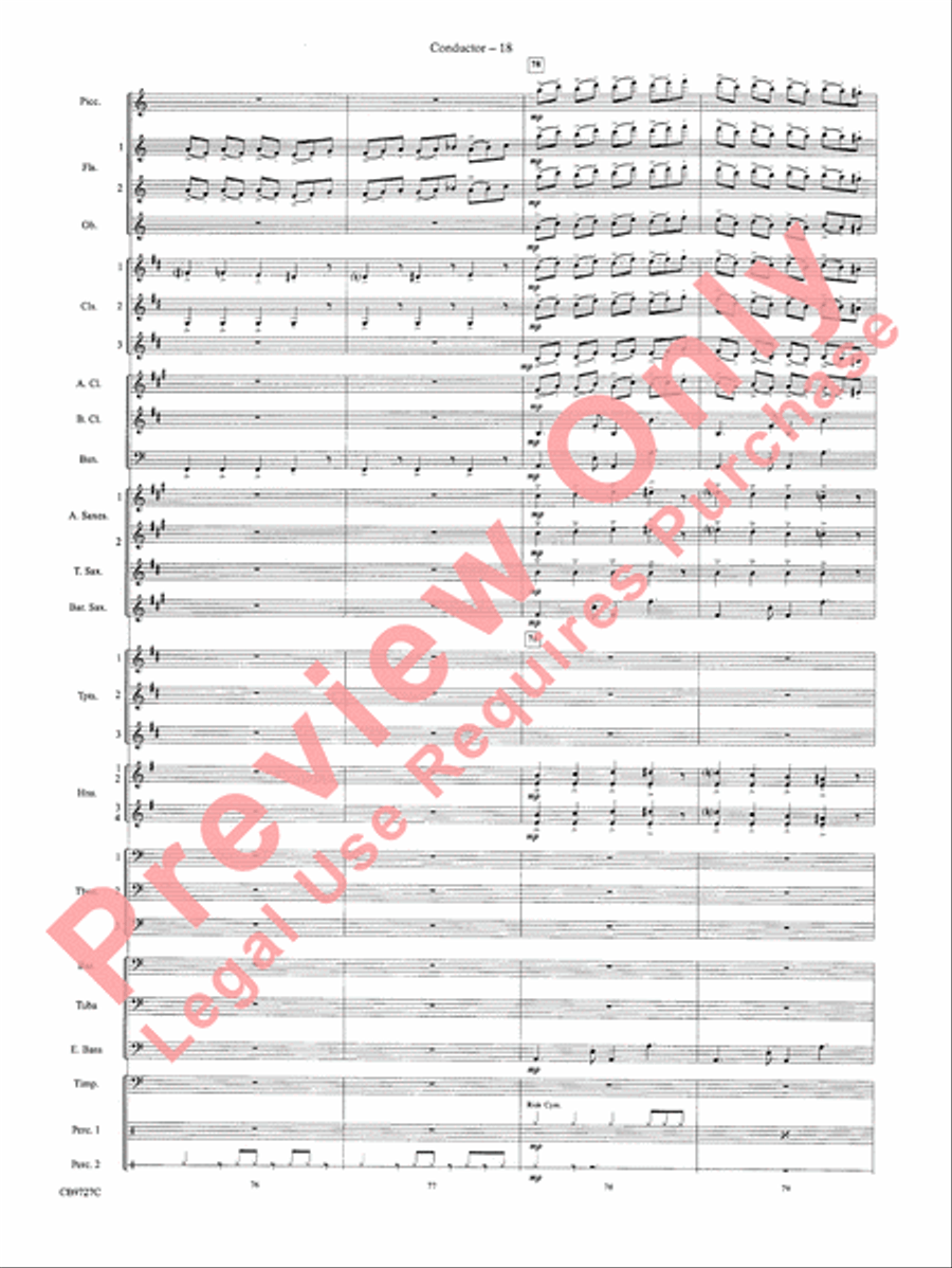 Dave Brubeck: It's About Time Concert Band scores gallery preview page 21