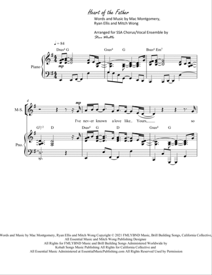 Heart Of The Father SSA scores gallery preview page 2