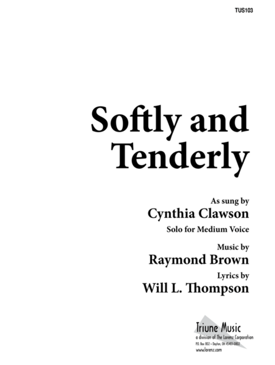 Book cover for Softly and Tenderly