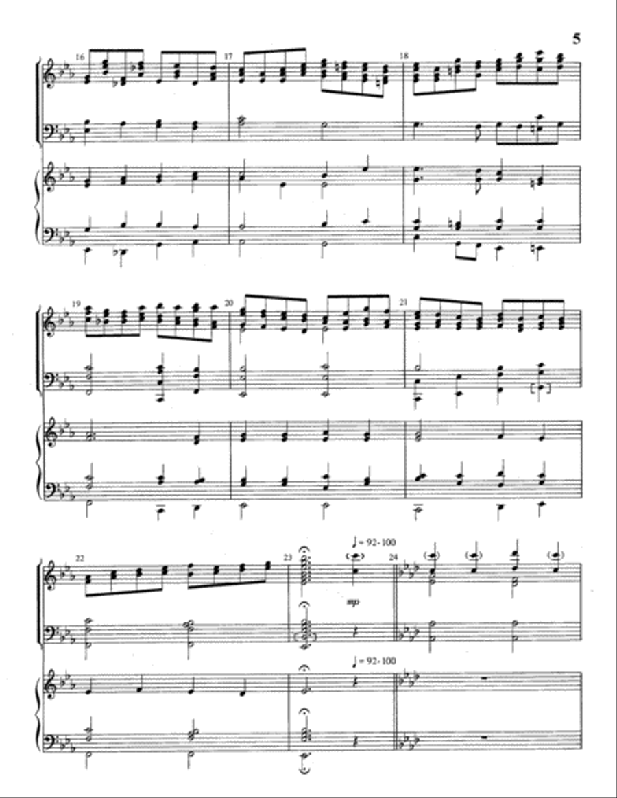 The Church's One Foundation Handbell Choir scores gallery preview page 5