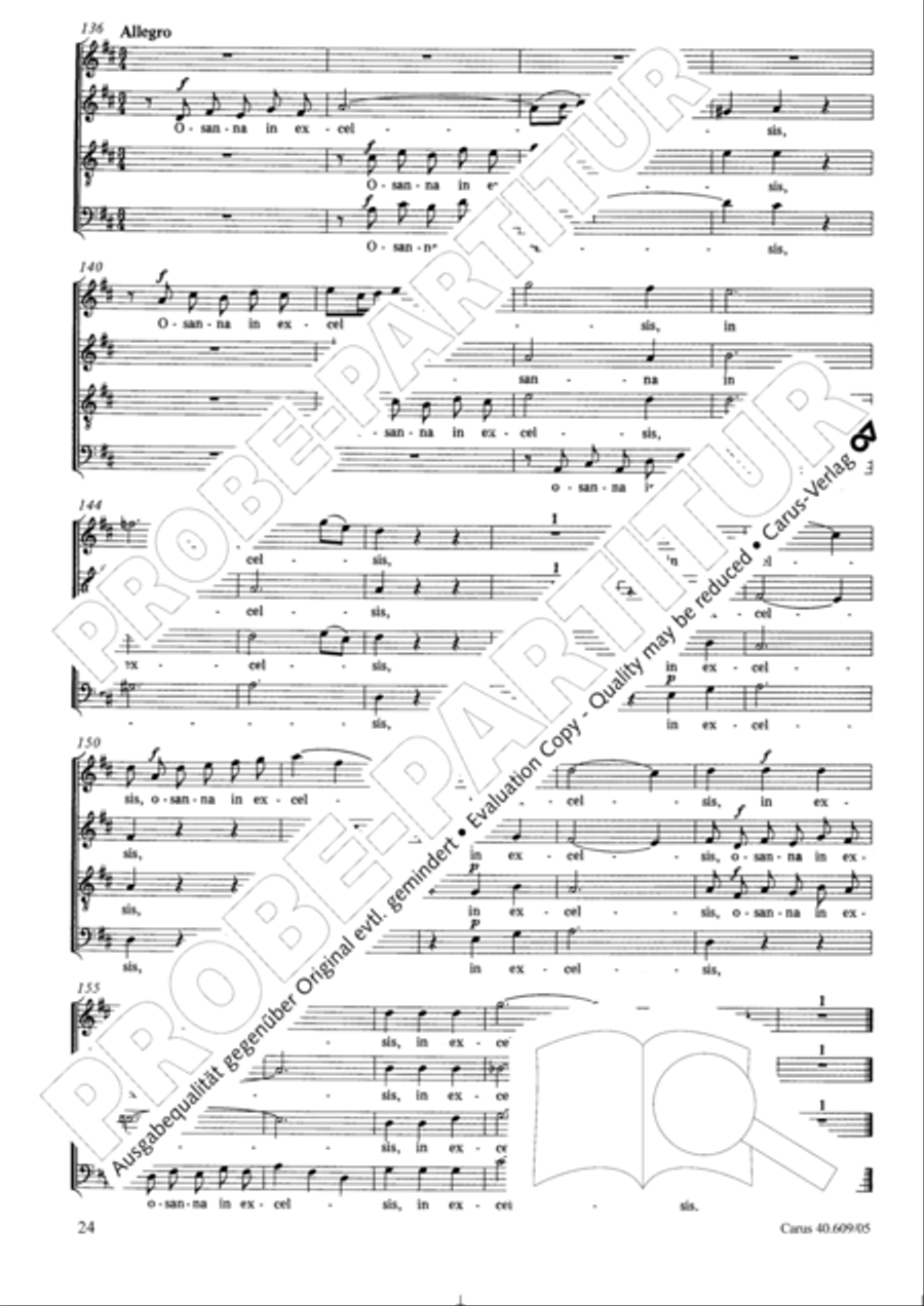 Missa in Angustiis 4-Part scores gallery preview page 25
