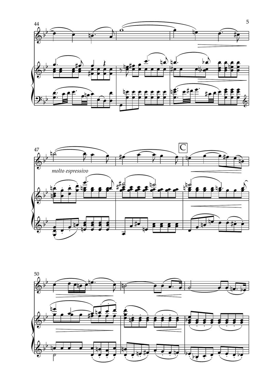 Romance Piano scores gallery preview page 5