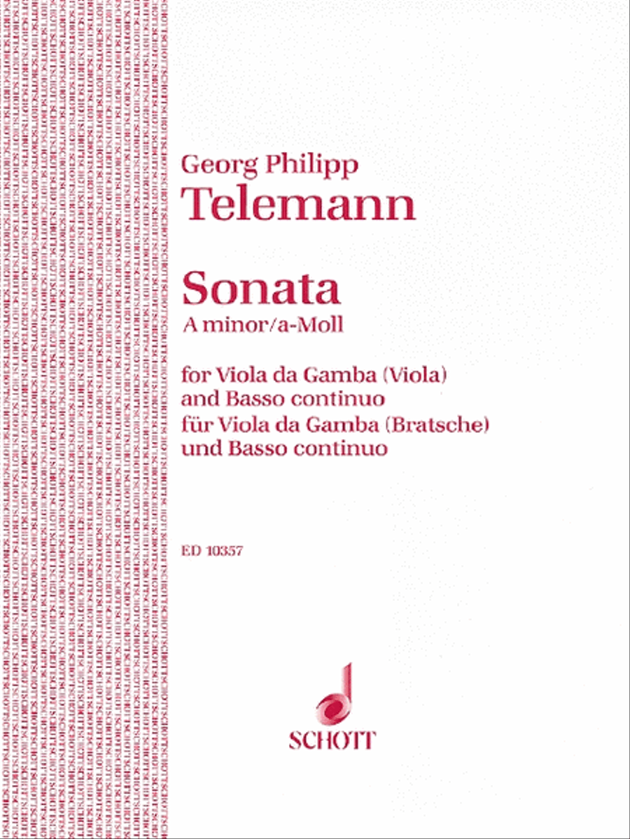 Sonata in A Minor Piano Accompaniment scores gallery preview page 1