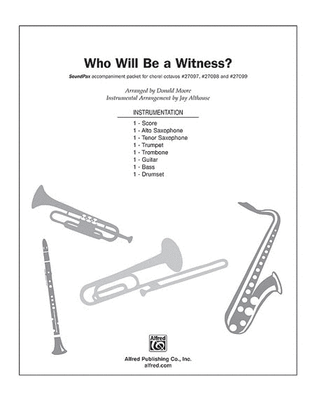 Book cover for Who Will Be a Witness?