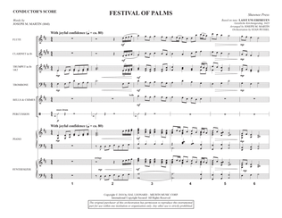 Book cover for Festival of Palms (Consort) - Full Score