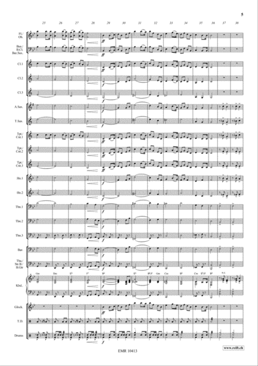 Scotland the Brave Scotland the Brave Concert Band scores gallery preview page 6