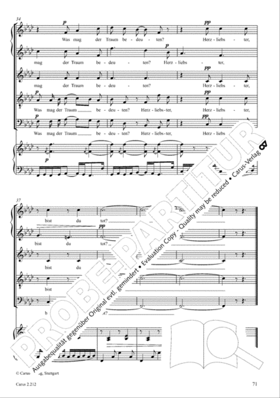 Love songs. Choral collection with CD 4-Part scores gallery preview page 63