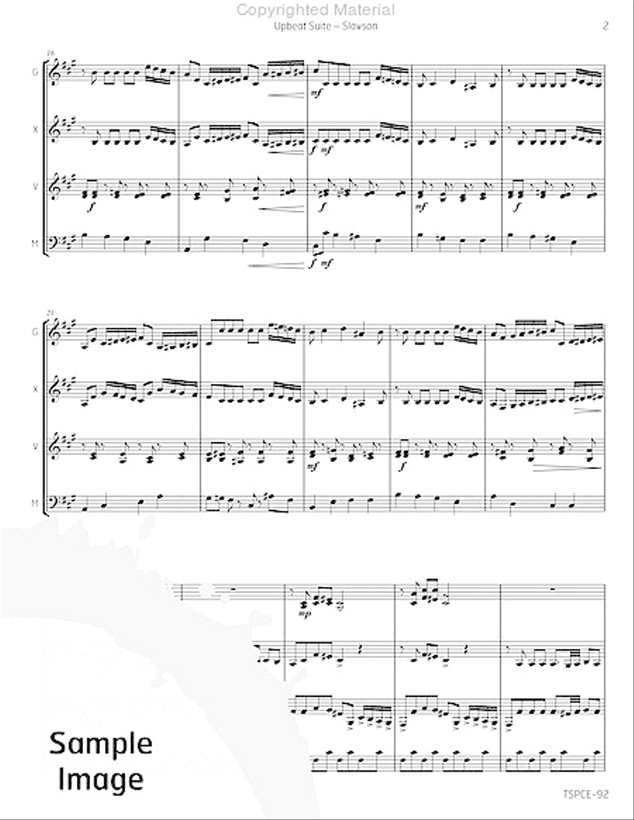 Upbeat Suite Upbeat Suite Percussion Ensemble scores gallery preview page 6
