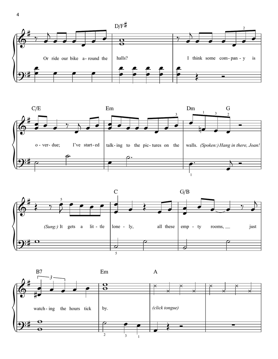 Do You Want To Build A Snowman? (from Frozen) Easy Piano scores gallery preview page 4