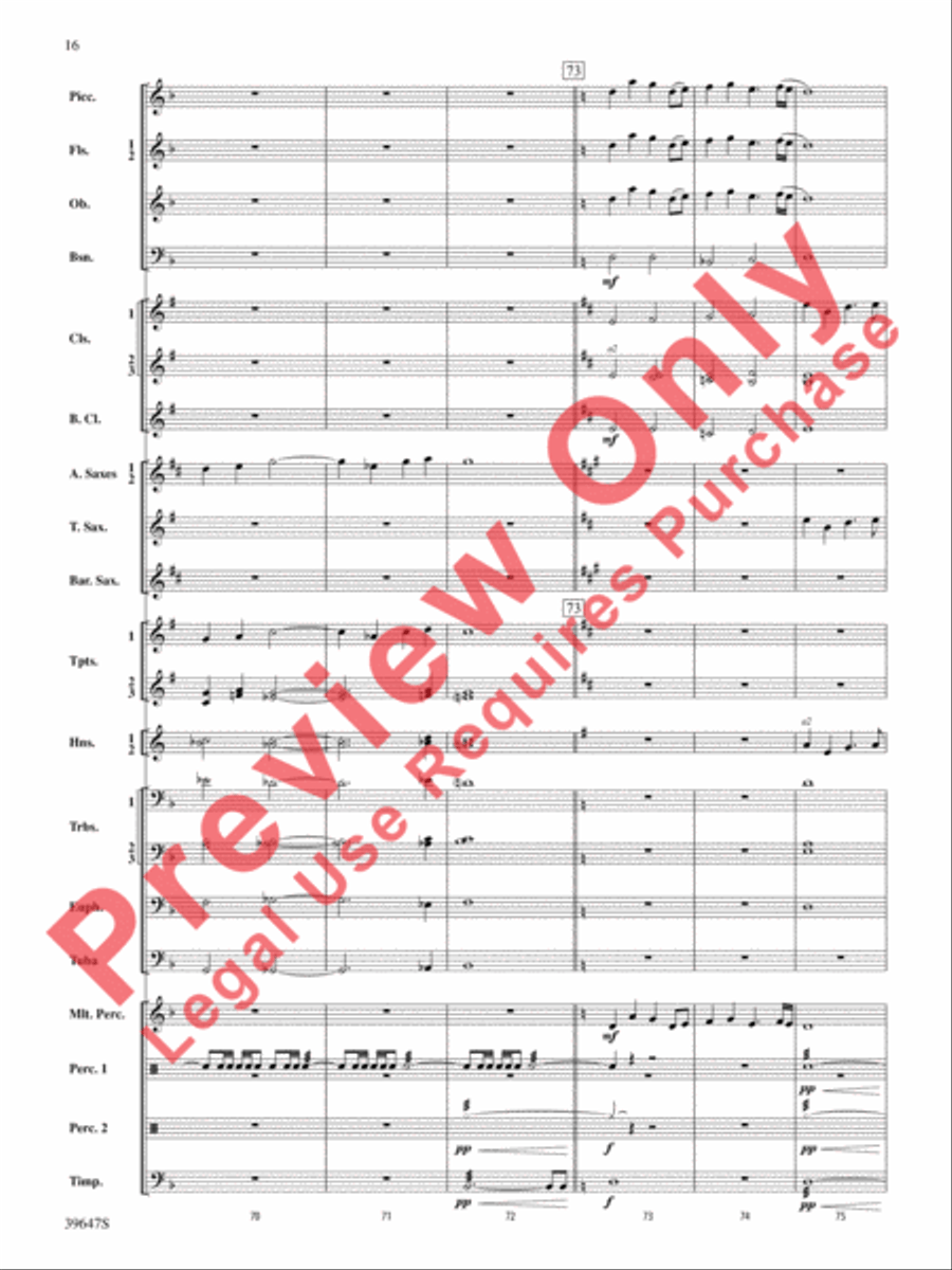 Oak Island Odyssey Oak Island Odyssey Concert Band scores gallery preview page 17