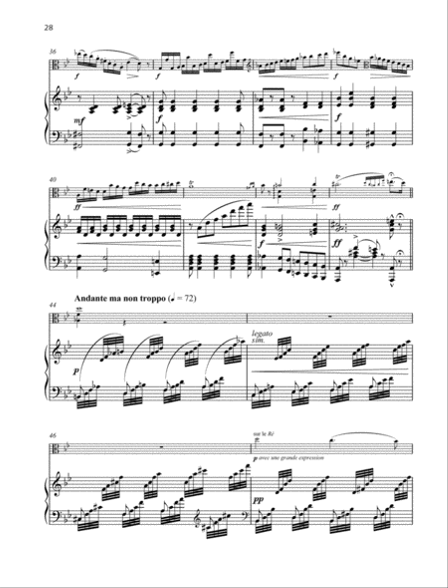 Fantaisie de concert Piano Accompaniment scores gallery preview page 3