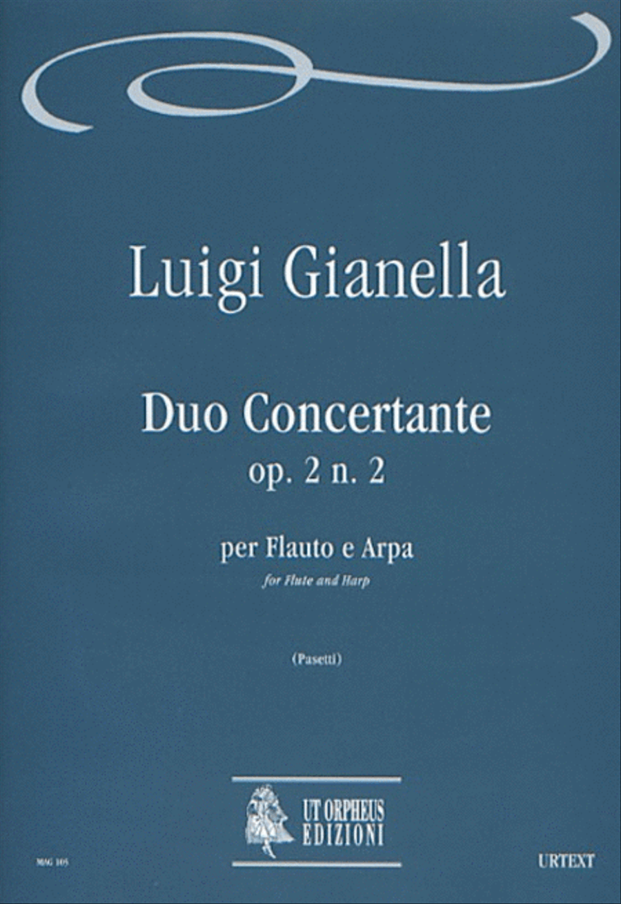 Duo Concertante Op. 2 No. 2 for Flute and Harp Flute scores gallery preview page 1