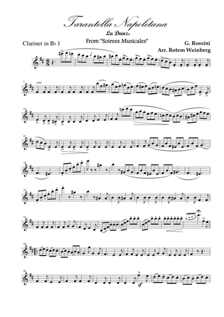 Tarantella Napoletana, La Danza (Clarinet Quartet) image number null