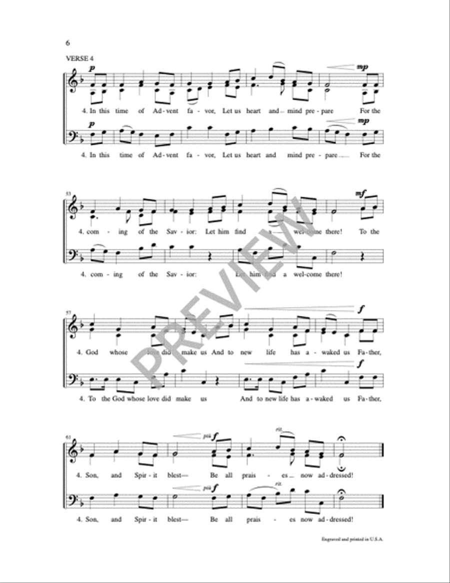Drop Your Dew O Clouds of Heaven 3-Part scores gallery preview page 8
