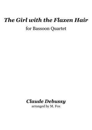 Book cover for The Girl with the Flaxen Hair (for Bassoon Quartet)