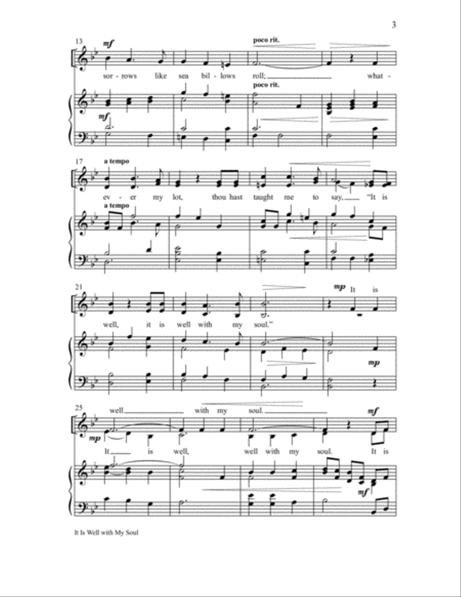 It Is Well with My Soul 4-Part scores gallery preview page 3