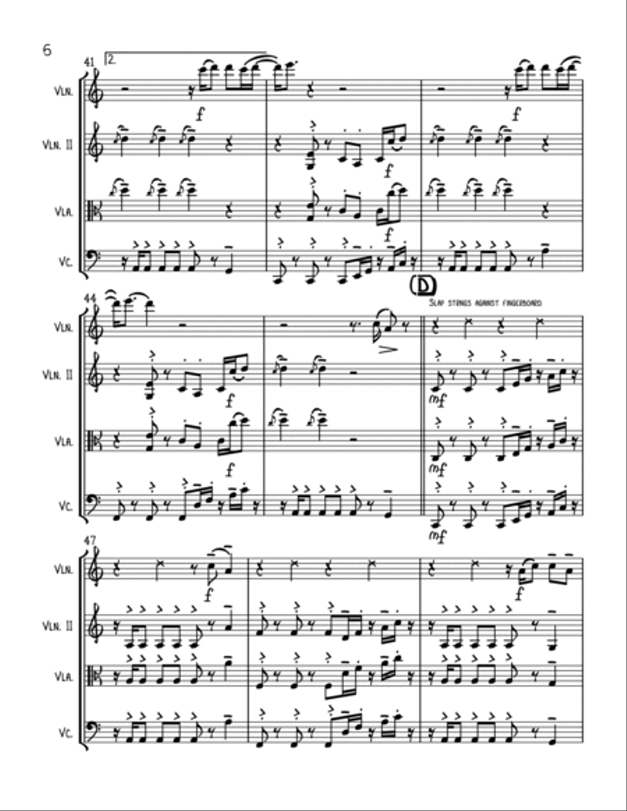 Can't Stop The Feeling from TROLLS String Trio scores gallery preview page 6