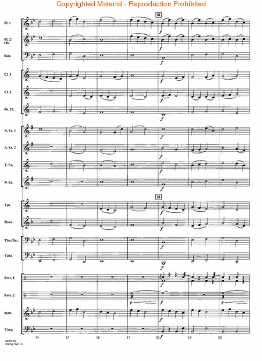 Rising Star Concert Band scores gallery preview page 4