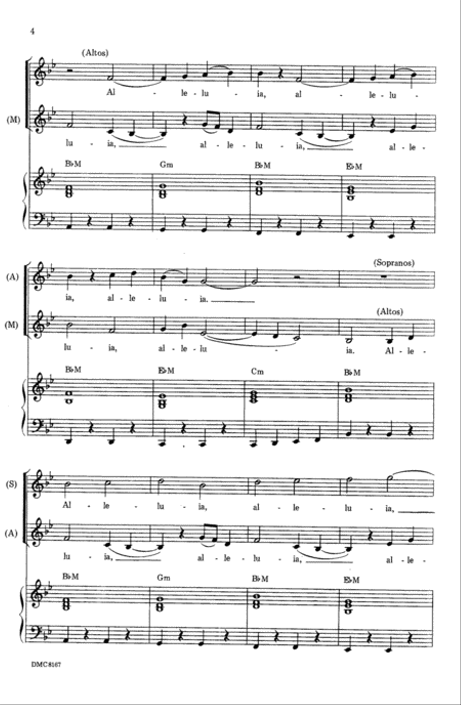 A Repeating Alleluia A Repeating Alleluia 4-Part scores gallery preview page 4