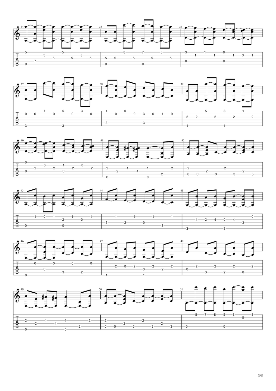 Passacaglia - Handel / Halvorsen Acoustic Guitar scores gallery preview page 3